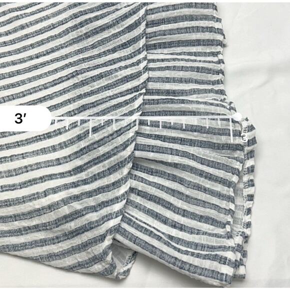 Angela Mara Sleeveless Mini Dress Made In Italy Woman's Size M Blue & White - Picture 8 of 8